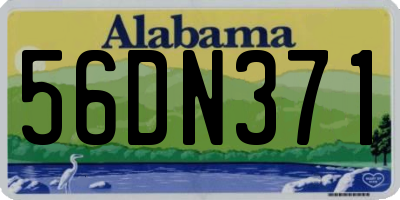 AL license plate 56DN371