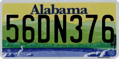 AL license plate 56DN376