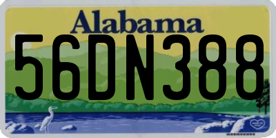 AL license plate 56DN388