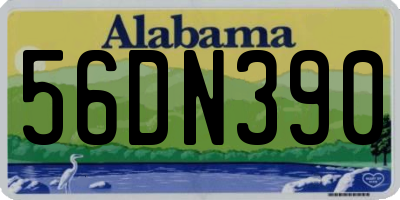 AL license plate 56DN390