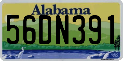 AL license plate 56DN391