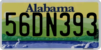 AL license plate 56DN393