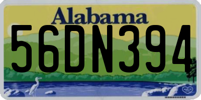 AL license plate 56DN394