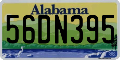 AL license plate 56DN395