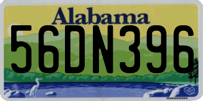 AL license plate 56DN396