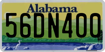 AL license plate 56DN400