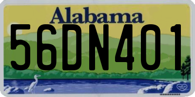 AL license plate 56DN401