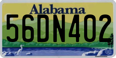 AL license plate 56DN402