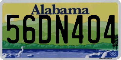 AL license plate 56DN404