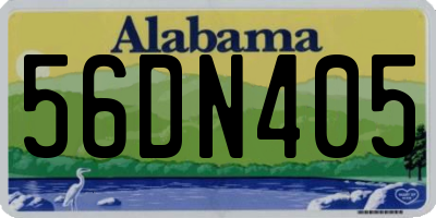 AL license plate 56DN405
