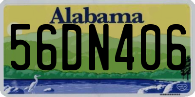 AL license plate 56DN406