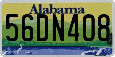AL license plate 56DN408