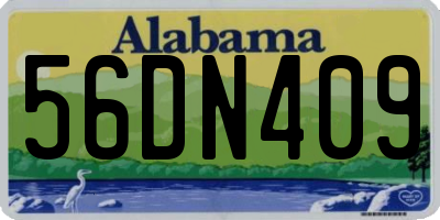 AL license plate 56DN409