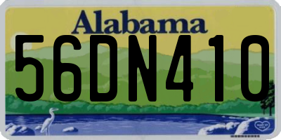 AL license plate 56DN410