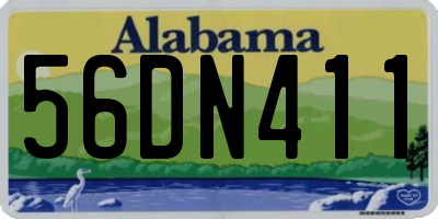 AL license plate 56DN411