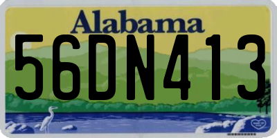 AL license plate 56DN413