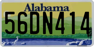 AL license plate 56DN414