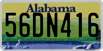 AL license plate 56DN416