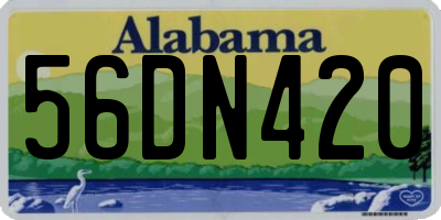 AL license plate 56DN420