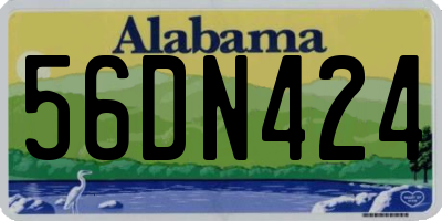 AL license plate 56DN424