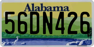 AL license plate 56DN426