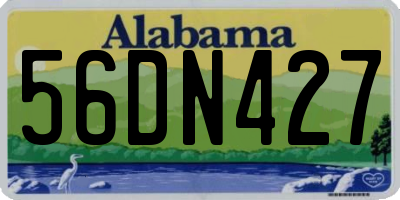 AL license plate 56DN427