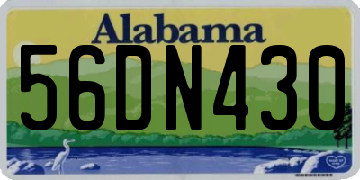 AL license plate 56DN430