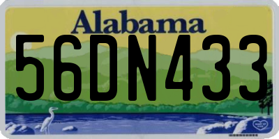 AL license plate 56DN433
