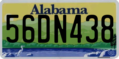 AL license plate 56DN438