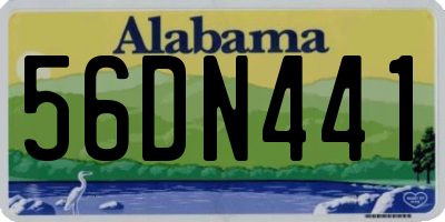 AL license plate 56DN441
