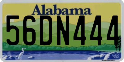 AL license plate 56DN444