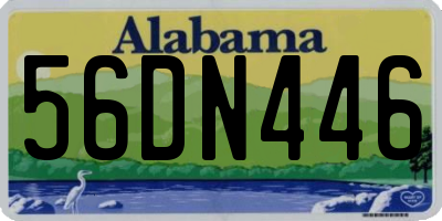 AL license plate 56DN446
