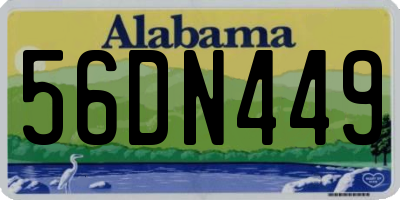 AL license plate 56DN449