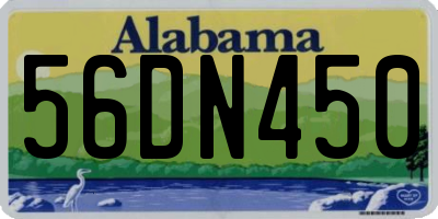 AL license plate 56DN450