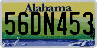 AL license plate 56DN453