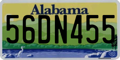 AL license plate 56DN455