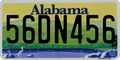 AL license plate 56DN456