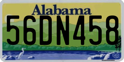 AL license plate 56DN458