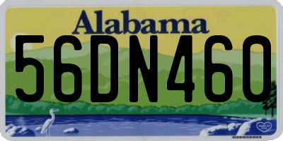 AL license plate 56DN460