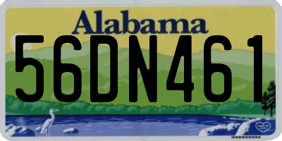 AL license plate 56DN461