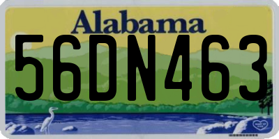 AL license plate 56DN463