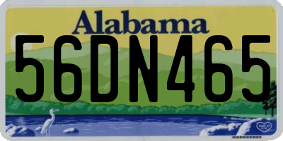 AL license plate 56DN465