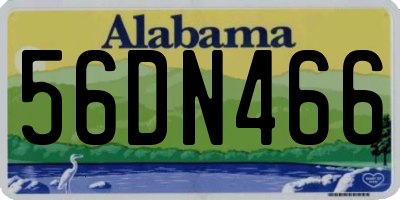 AL license plate 56DN466