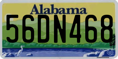 AL license plate 56DN468