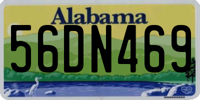 AL license plate 56DN469