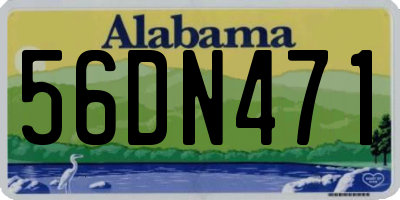 AL license plate 56DN471