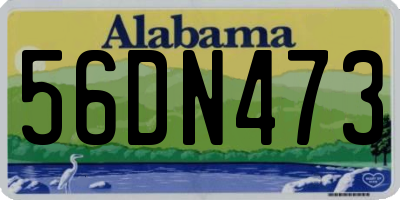 AL license plate 56DN473