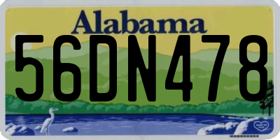 AL license plate 56DN478