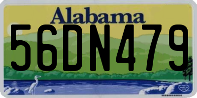 AL license plate 56DN479
