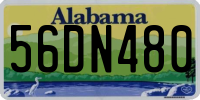 AL license plate 56DN480